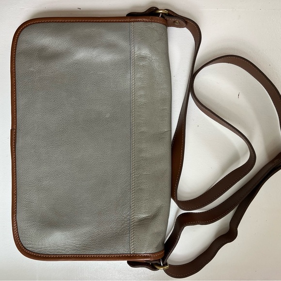 ICONIC Vintage Ghurka Original No 37 The Spectator Bag - grey and brown leather - Picture 6 of 16